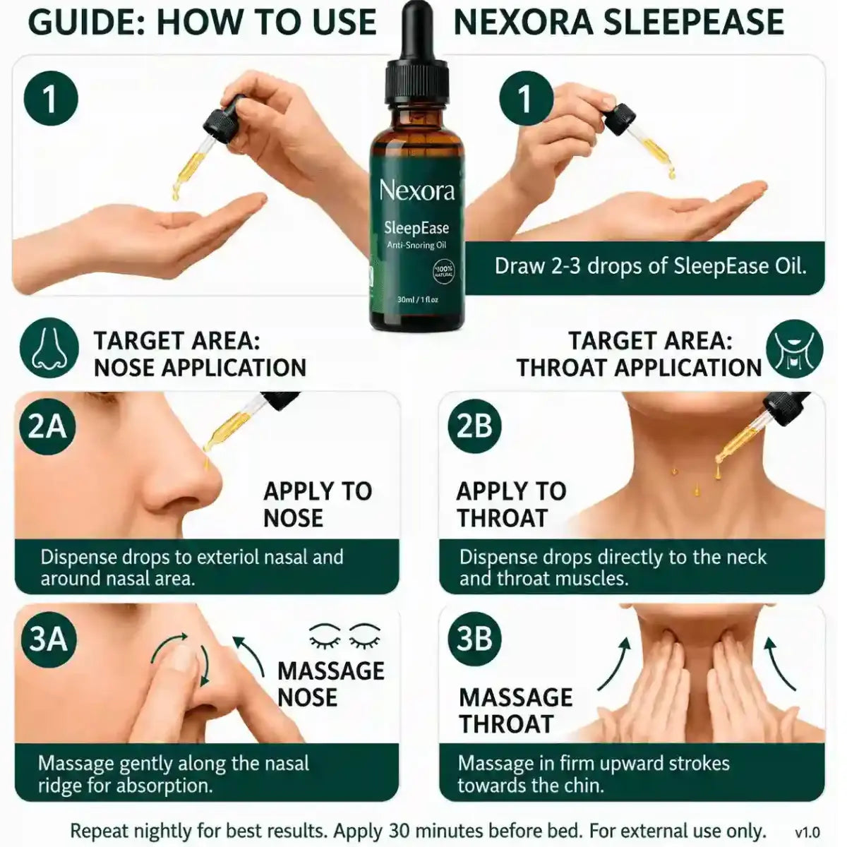 SleepEase - Anti Snoring Massage Oil
