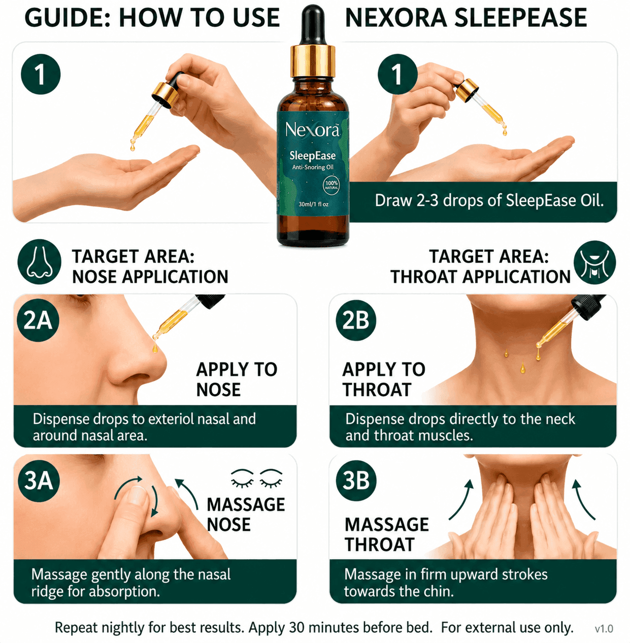 SleepEase - Anti Snoring Massage Oil
